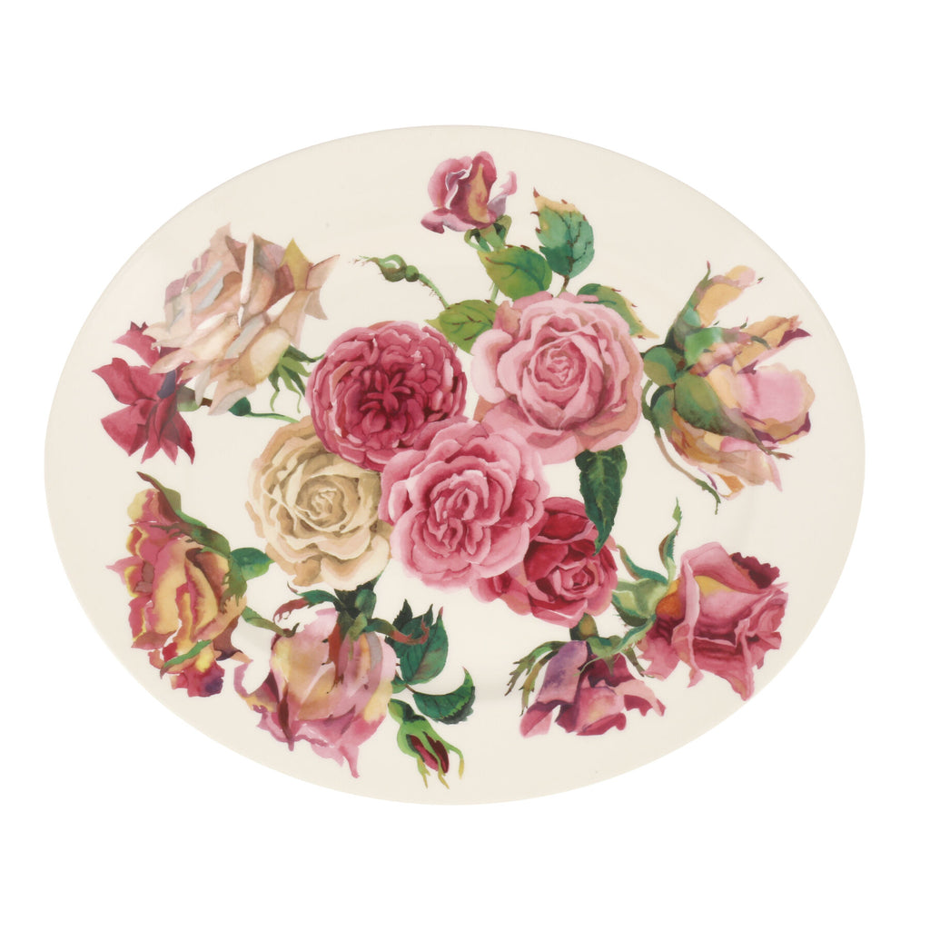 Emma Bridgewater Roses all my life medium oval platter - Daisy Park