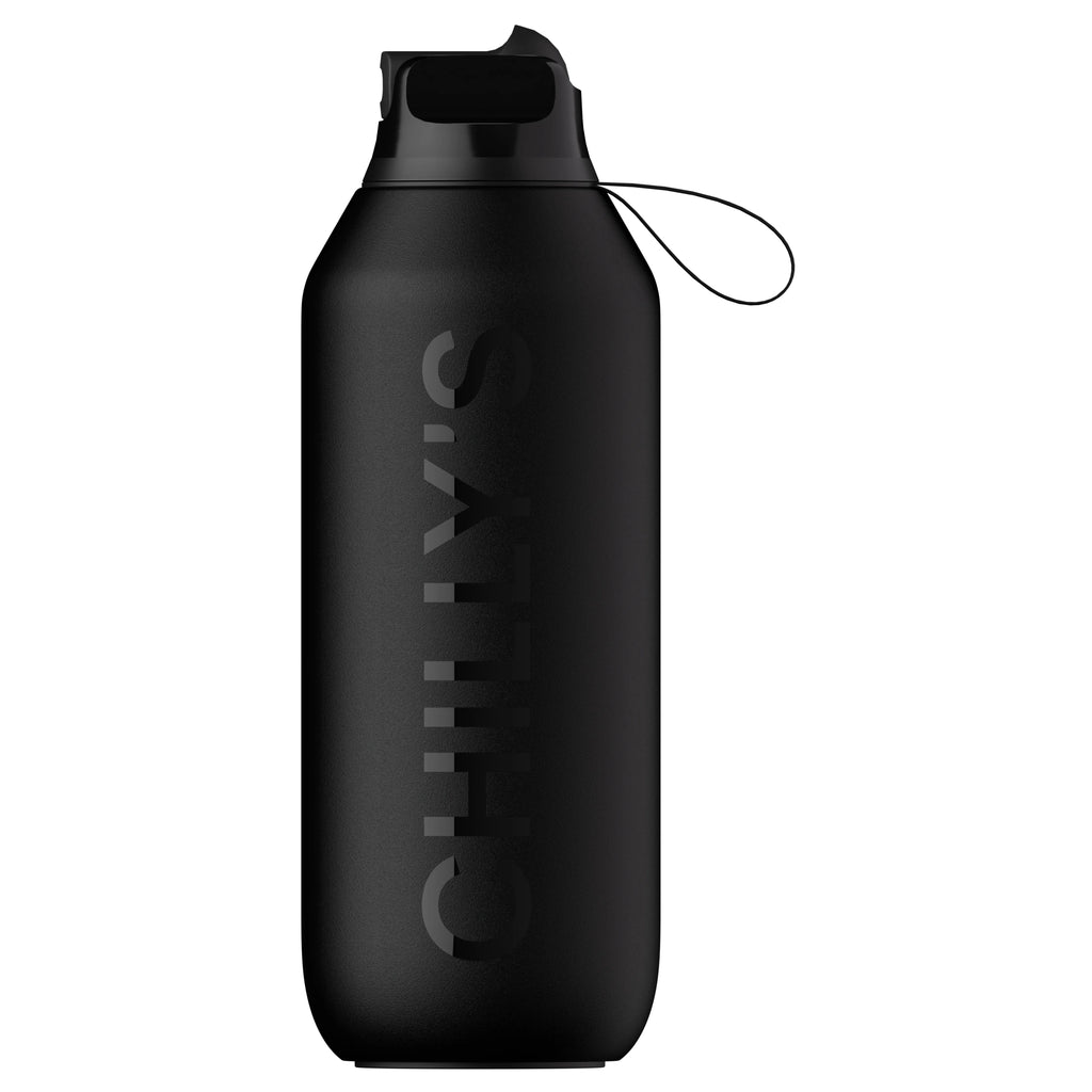 Chilly's Series 2 500ml Flip Bottle Black - Daisy Park