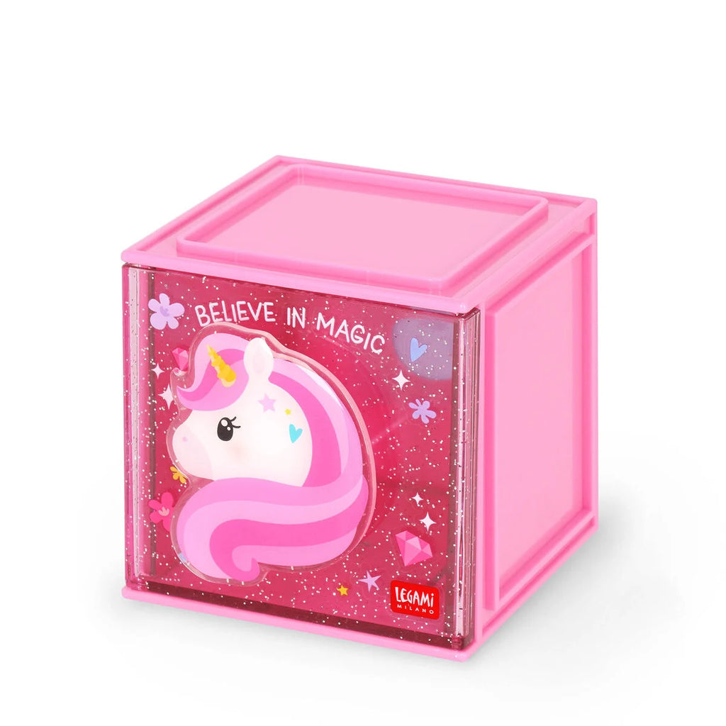Legami Stackable desk storage box - Cutie Cube - Daisy Park