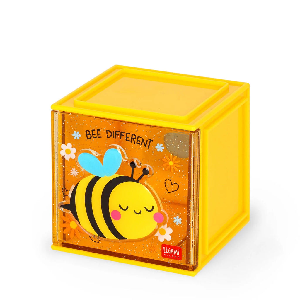 Legami Stackable desk storage box - Cutie Cube - Daisy Park