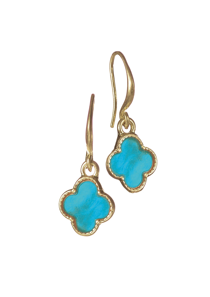 Byzantine Cross drops - Gold/Turquoise - Daisy Park