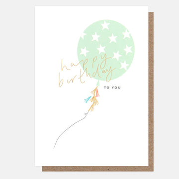 Giant balloon new baby boy card - Daisy Park