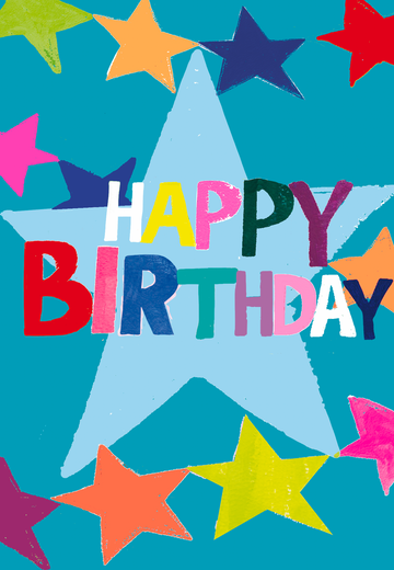 Happy Birthday Stars card - Daisy Park