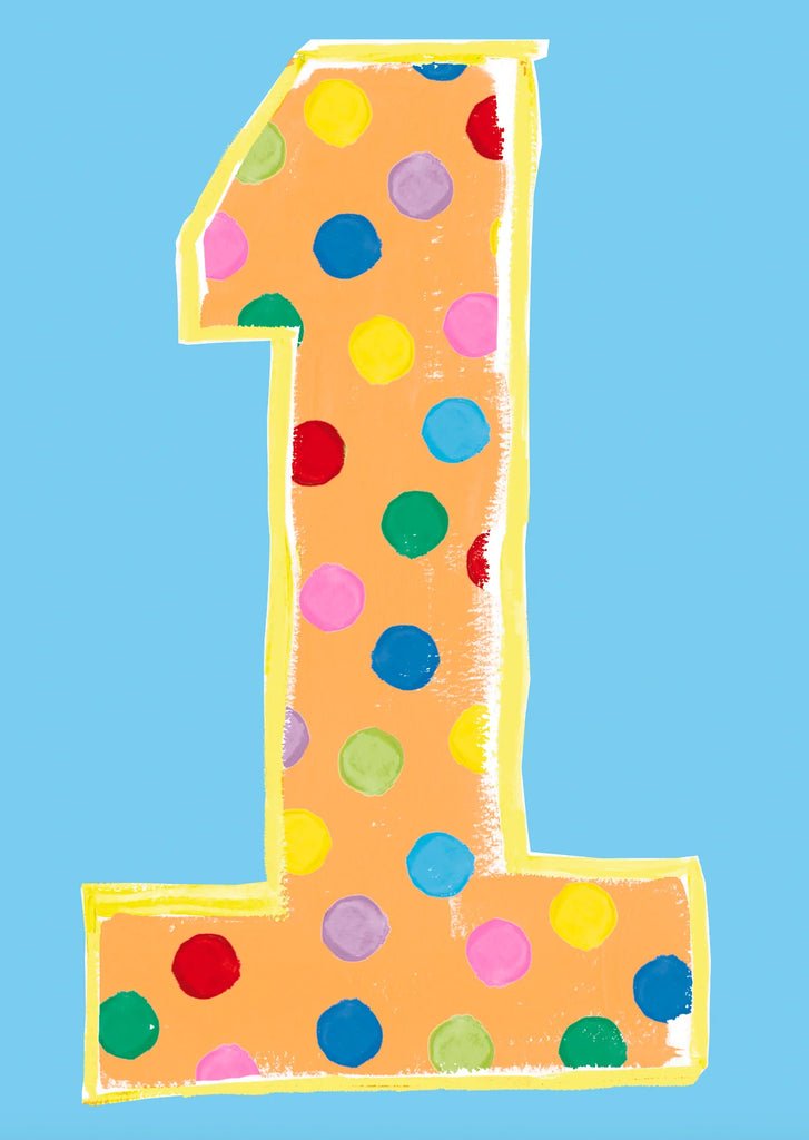 Age 1 boy birthday card - Daisy Park