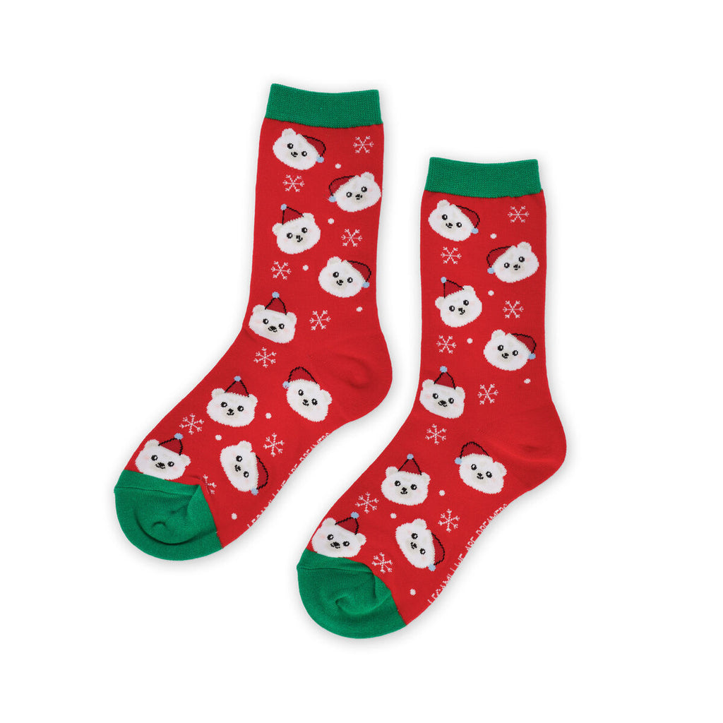 Christmas Kids Polar bear socks - Daisy Park