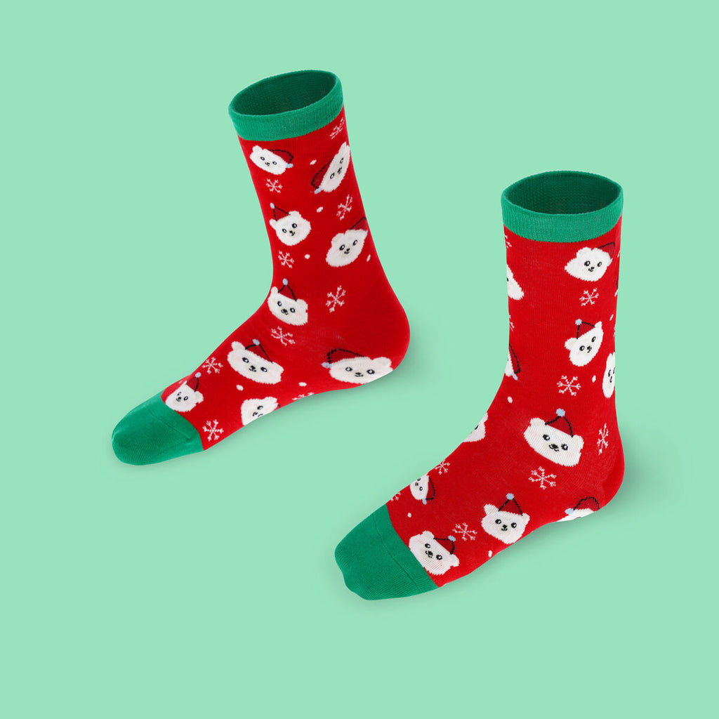 Christmas Kids Polar bear socks - Daisy Park