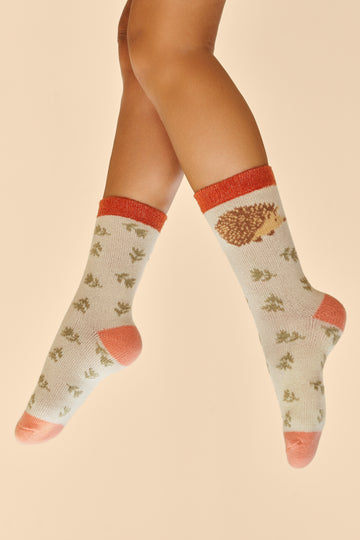 Happy Hedgehog cosy socks - Daisy Park