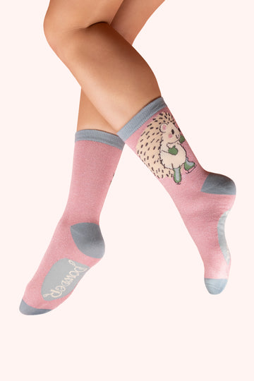 Skating Hedgehog ankle socks - Daisy Park