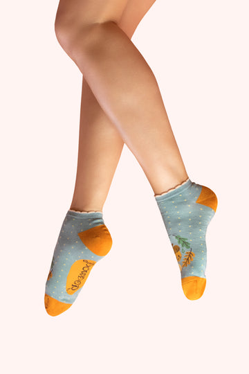 Happy Acorn ankle trainer socks - Daisy Park