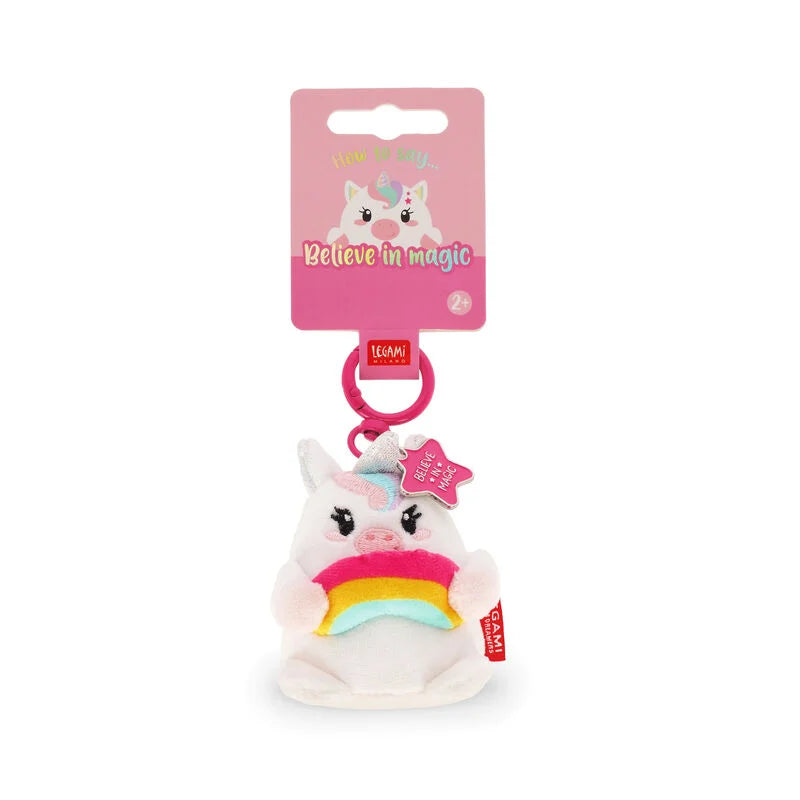 Legami Super soft Mini Unicorn tiny keyring - Daisy Park