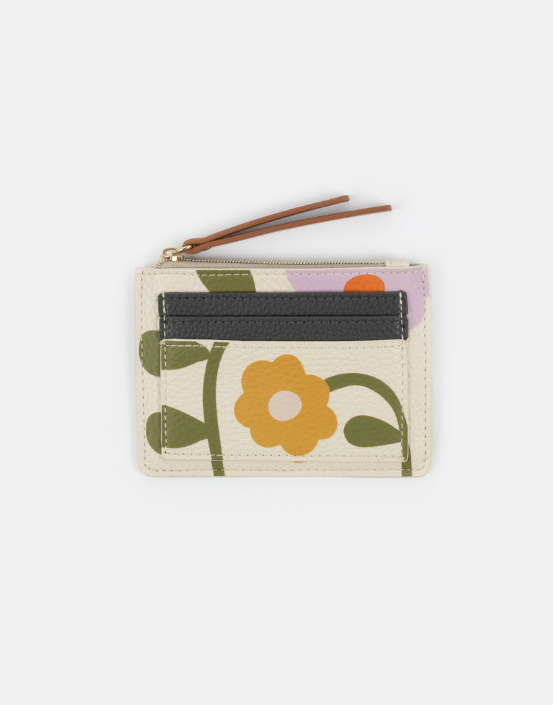 Multi Floral shirt patch purse - Daisy Park