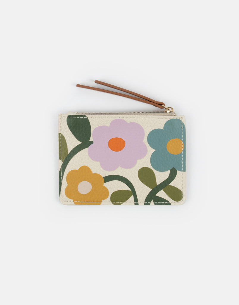Multi Floral shirt patch purse - Daisy Park