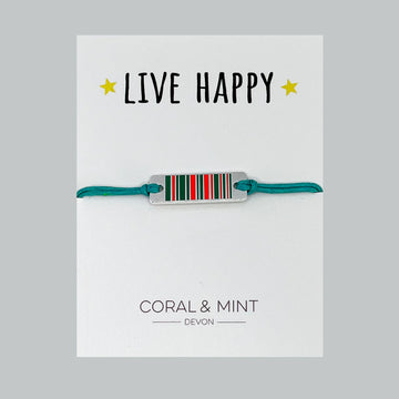 Live happy - Mint & Coral charm - Daisy Park