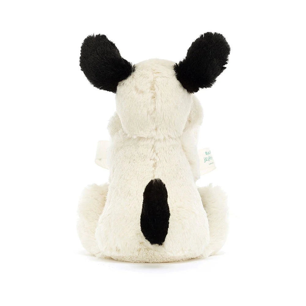 Jellycat Bashful Black & Cream Puppy soother - Daisy Park