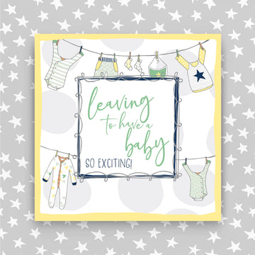 Leaving to have a baby card - Daisy Park