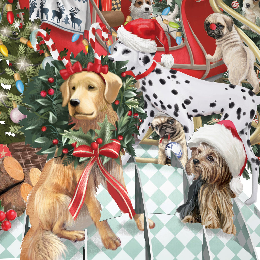 Doggie Noel 3D Christmas card - Daisy Park