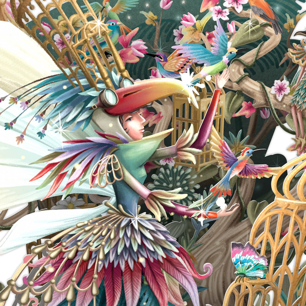 Fairy Cages 3D pop up greeting card - Daisy Park