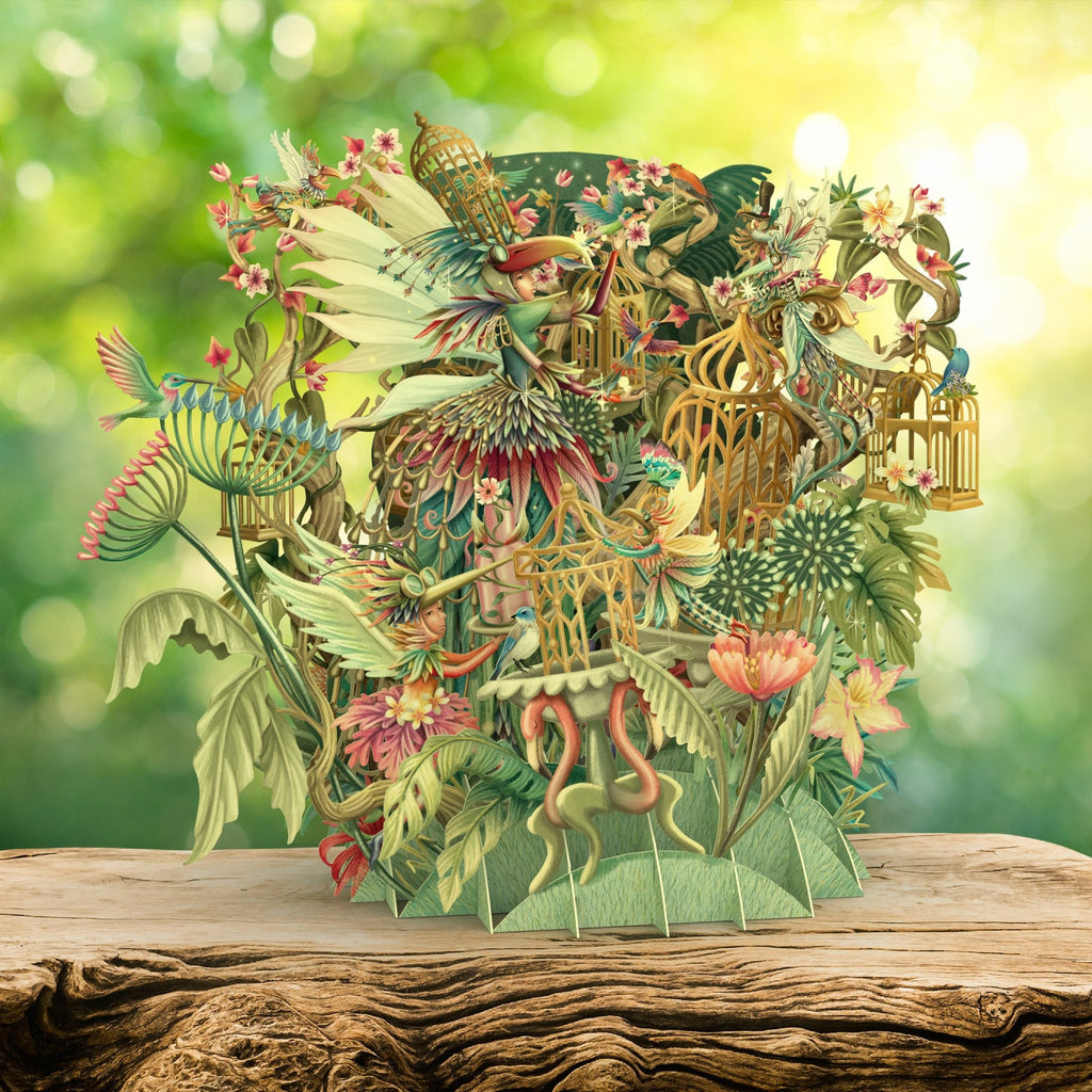 Fairy Cages 3D pop up greeting card - Daisy Park