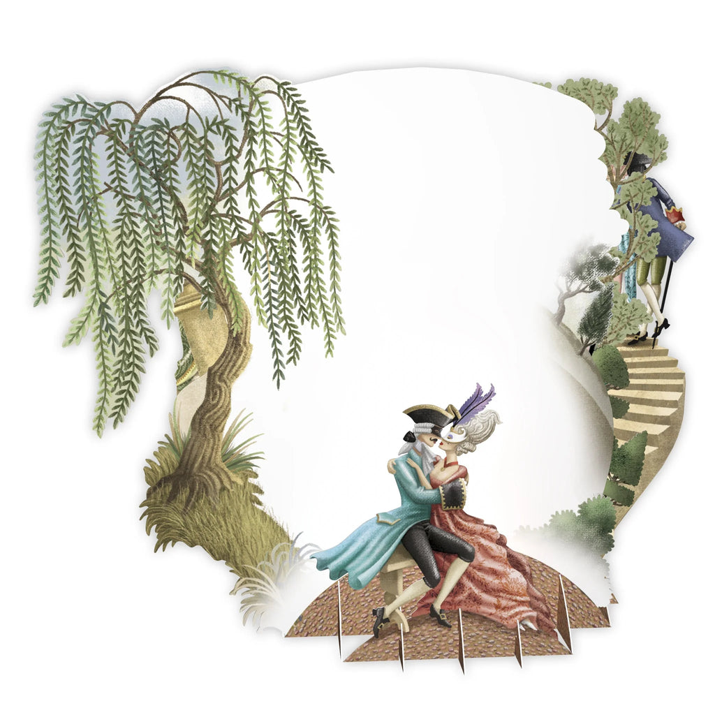 Masquerade 3D pop up greeting card - Daisy Park