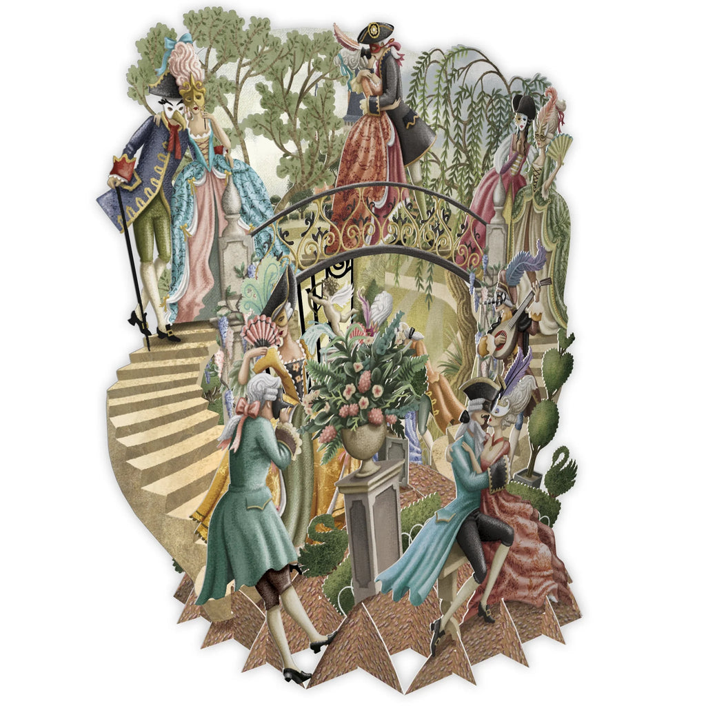 Masquerade 3D pop up greeting card - Daisy Park