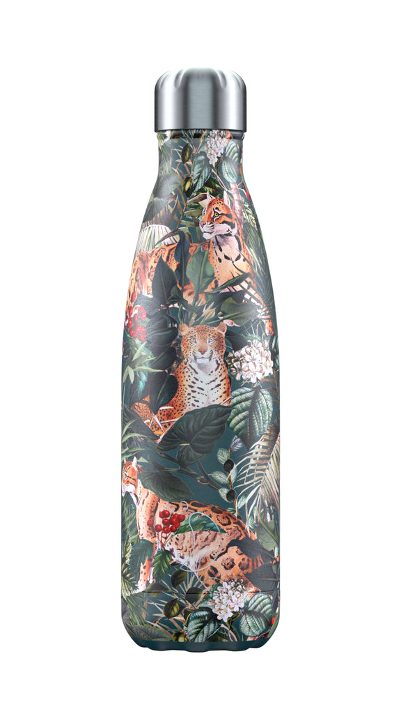 Chilly's Tropical Leopardi 500ml insulated bottle - Daisy Park