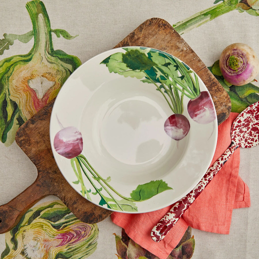 Emma Bridgewater Vegetable garden Turnip soup plate - Daisy Park