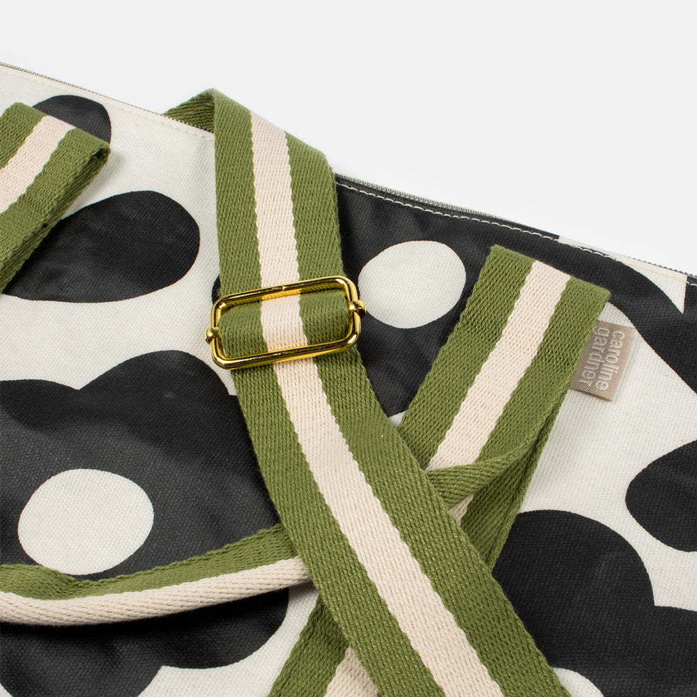 Mono floral weekend bag - Daisy Park