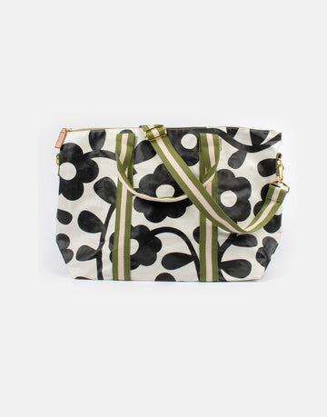 Mono floral weekend bag - Daisy Park