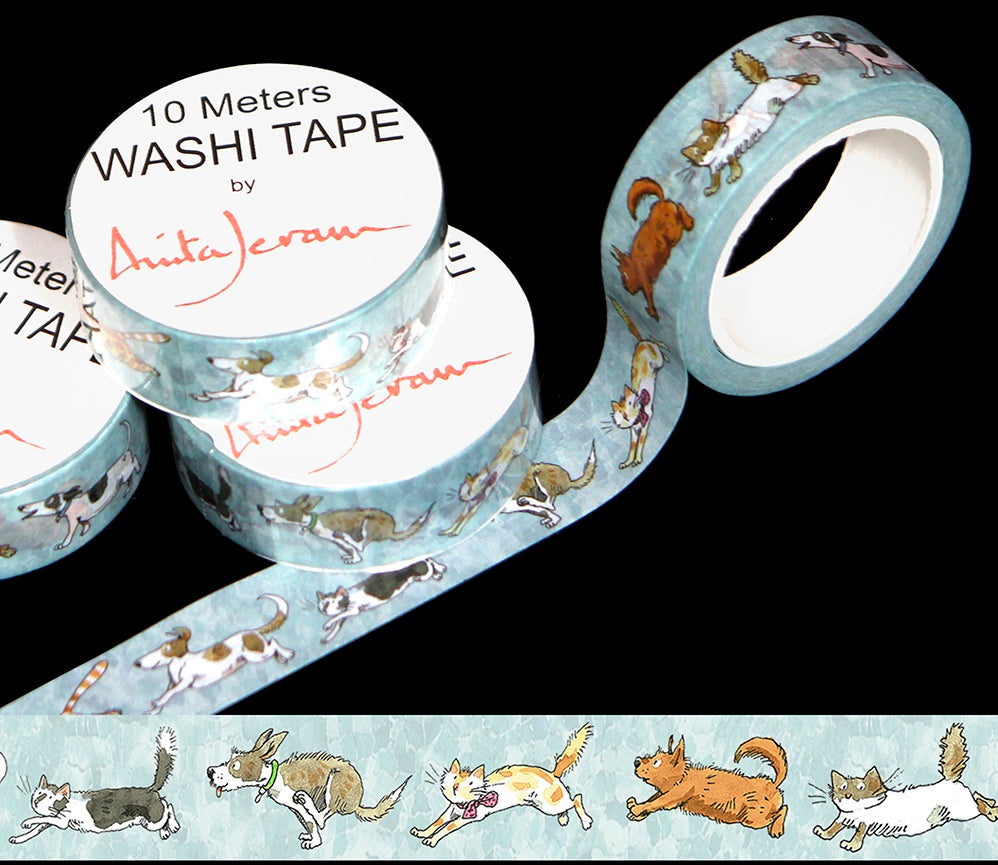 Cats and dogs Washi tape - Daisy Park