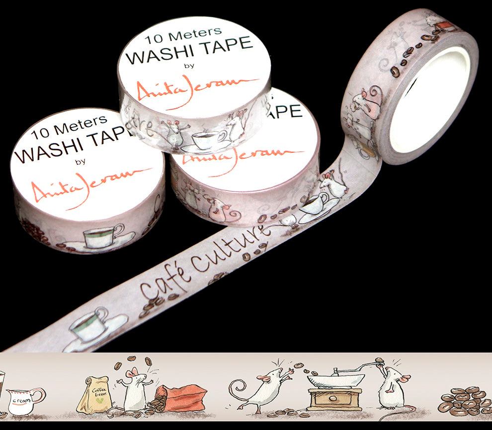 Two bad mice Cafe culture Washi tape - Daisy Park