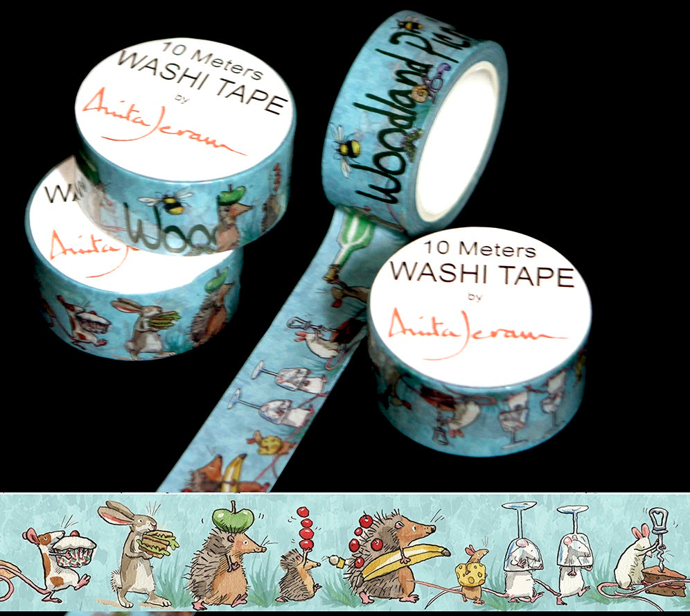 Two bad mice Woodland picnic Washi tape - Daisy Park