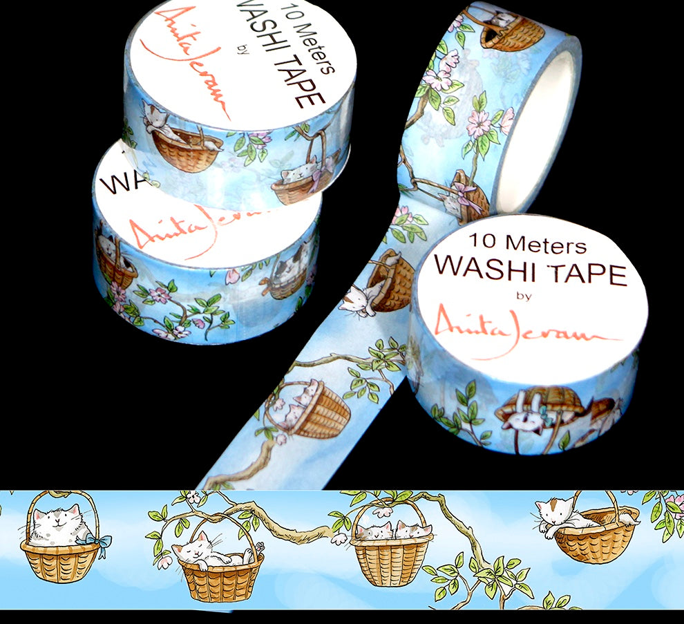 Two bad mice Kittens in baskets Washi tape - Daisy Park