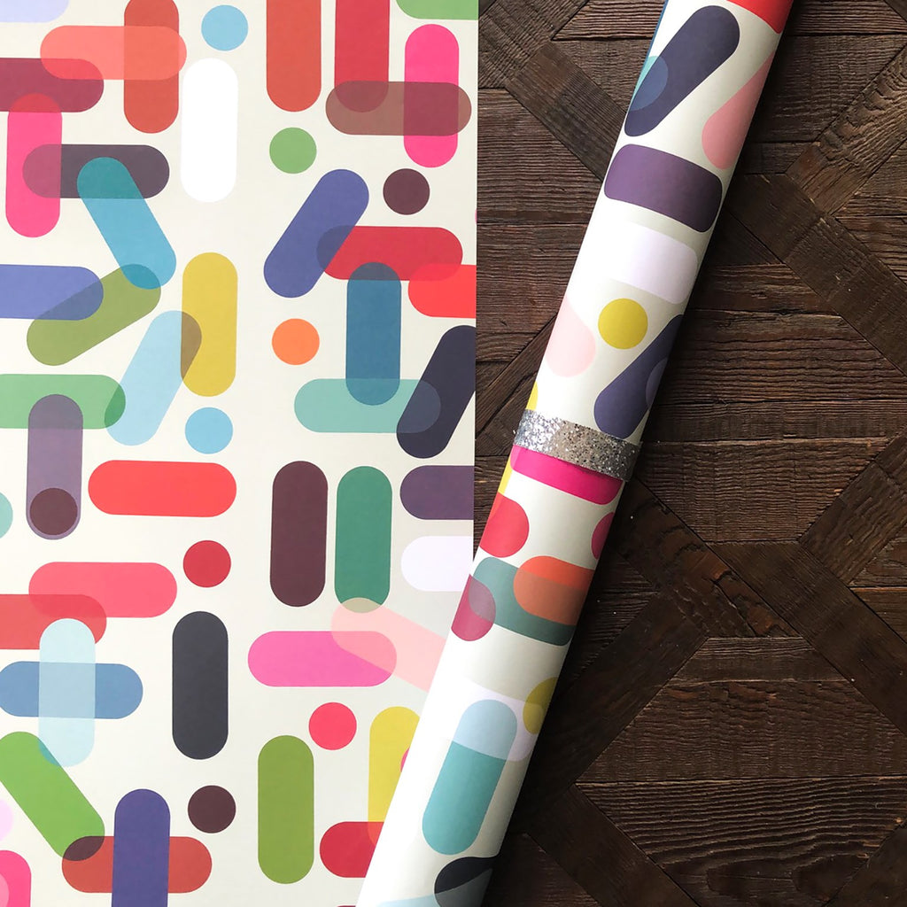 Lozenge wrapping paper - Daisy Park