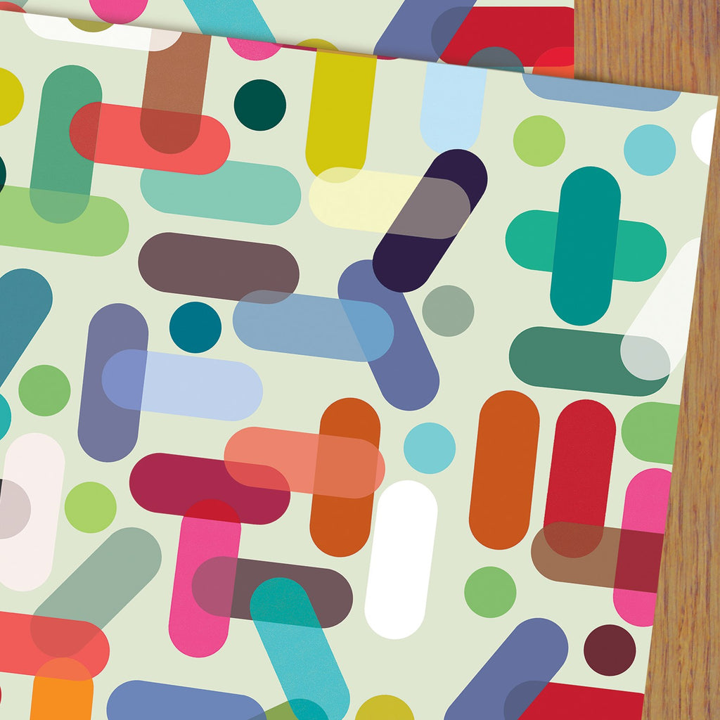 Lozenge wrapping paper - Daisy Park