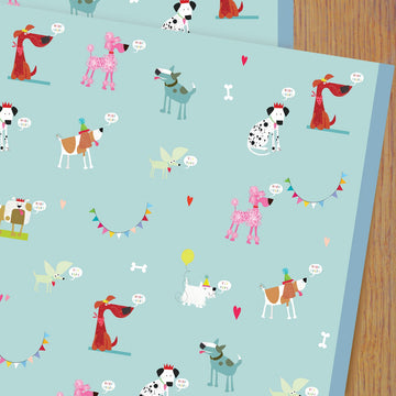 Dog wrapping paper - Daisy Park