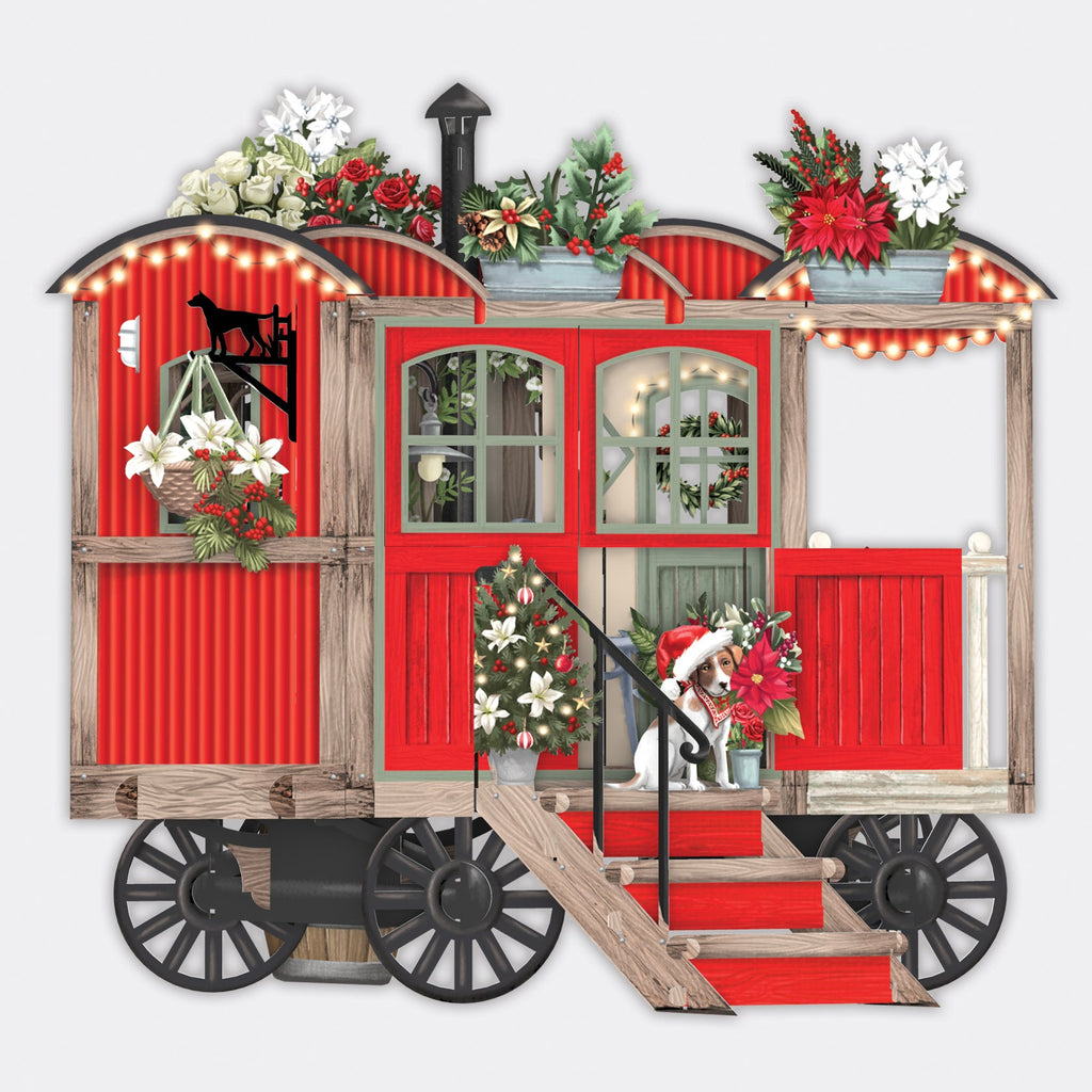 Christmas Hut 3D Christmas card - Daisy Park