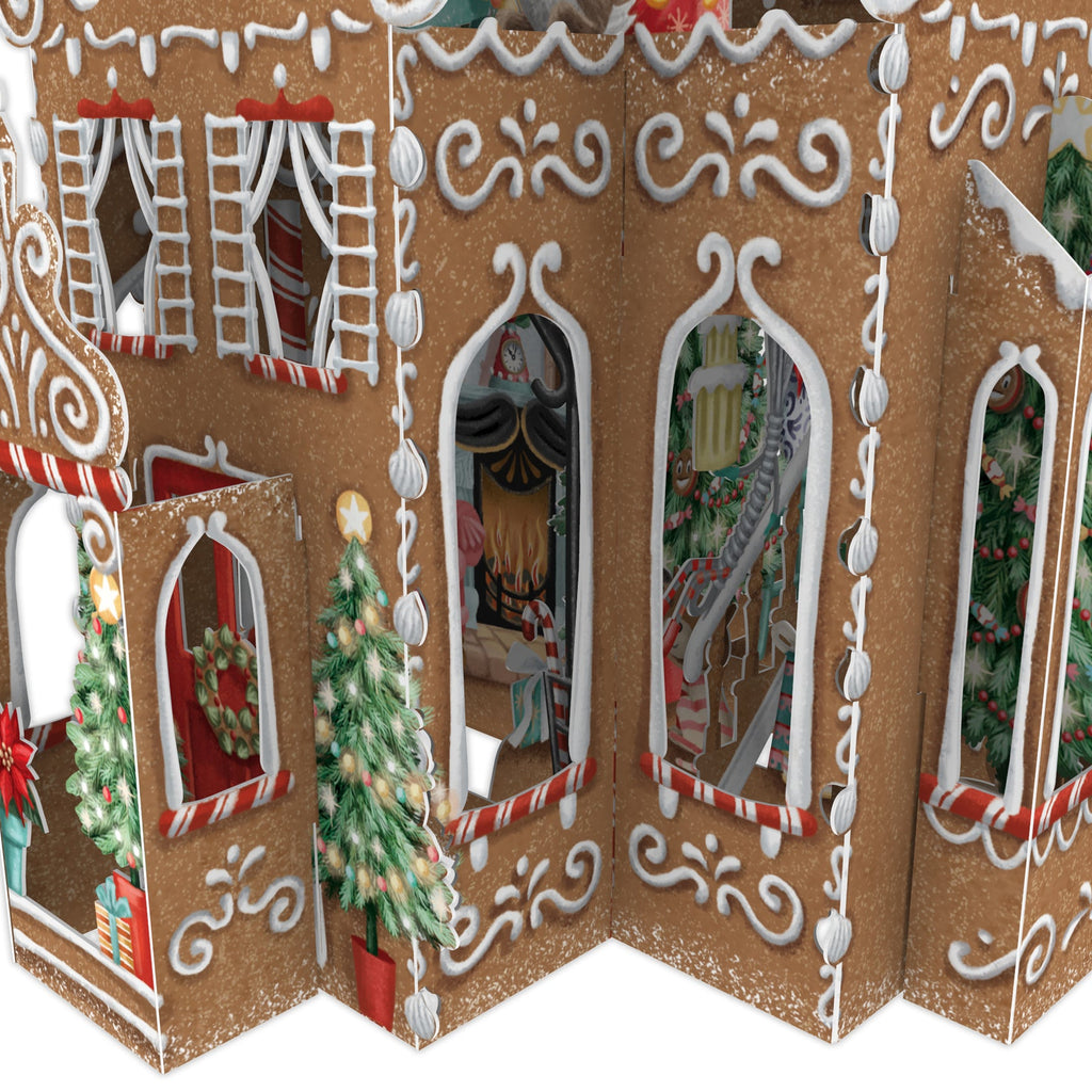 Gingerbread House 3D Christmas card - Daisy Park