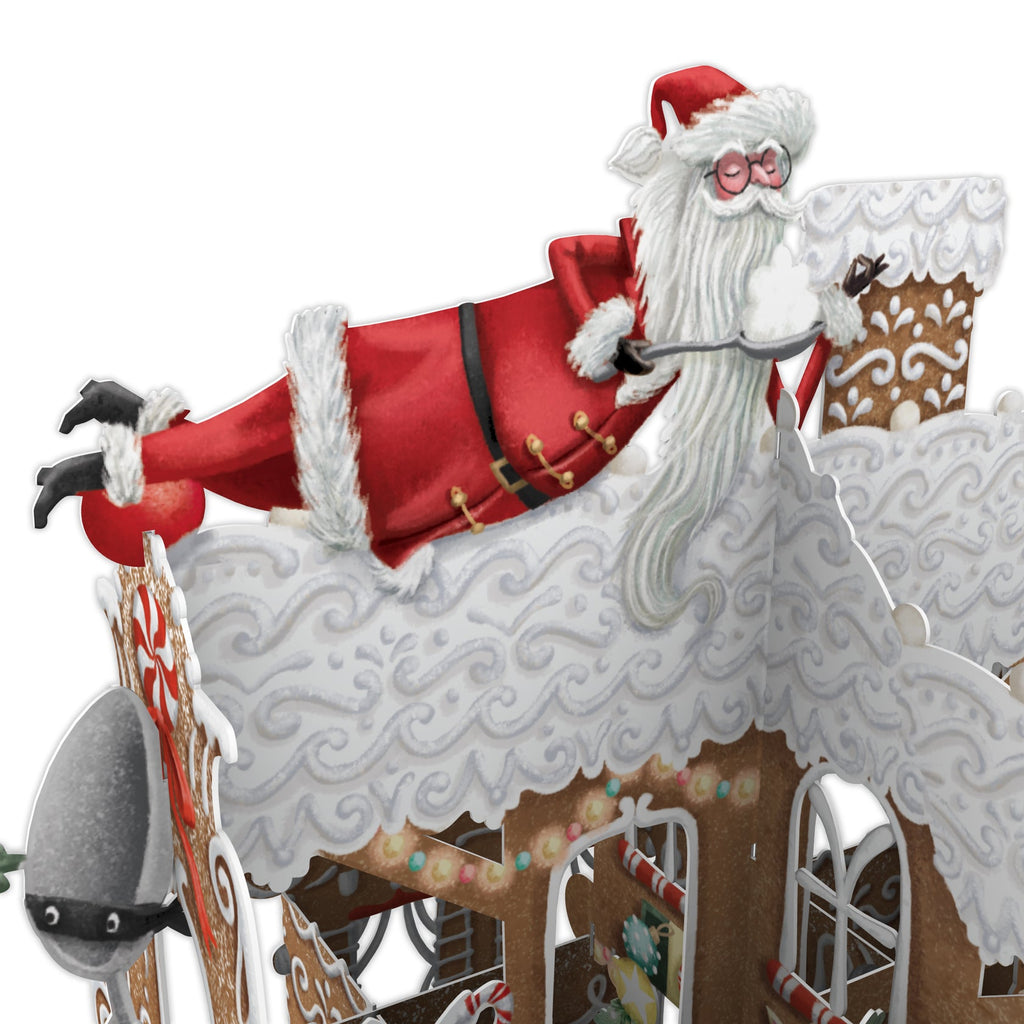 Gingerbread House 3D Christmas card - Daisy Park