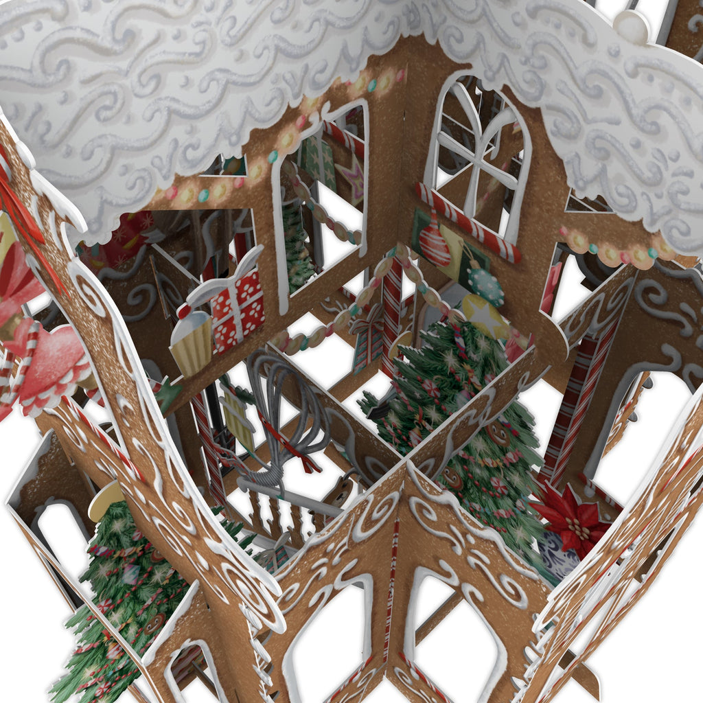 Gingerbread House 3D Christmas card - Daisy Park