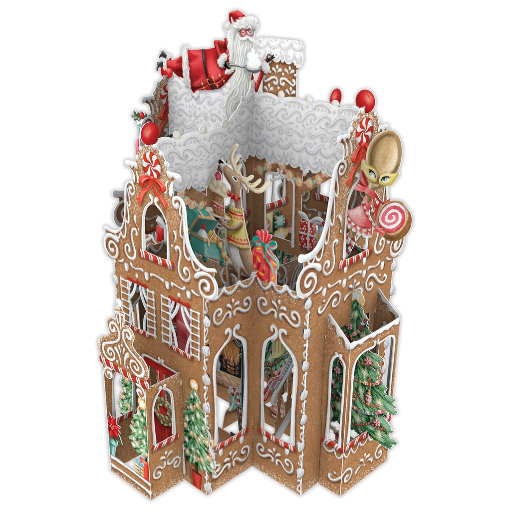 Gingerbread House 3D Christmas card - Daisy Park