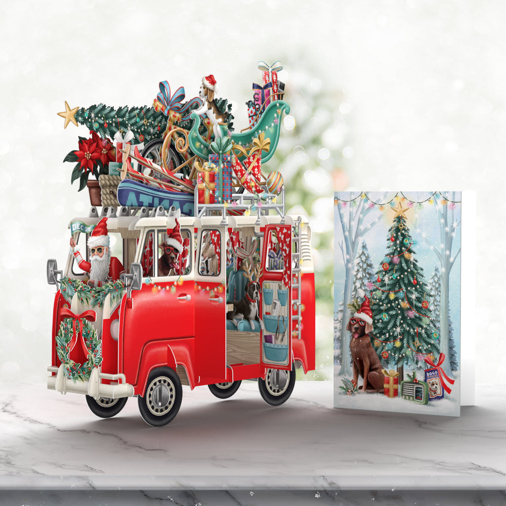 Christmas Camper 3D Christmas card - Daisy Park