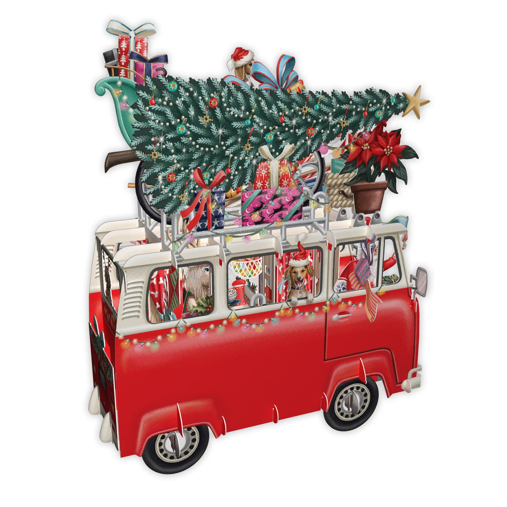 Christmas Camper 3D Christmas card - Daisy Park