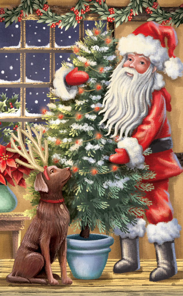 Cosy Christmas cottage 3D Christmas card - Daisy Park