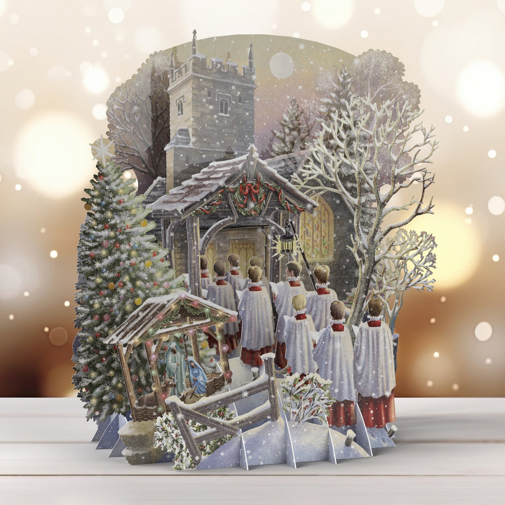 Christmas Choir 3D Christmas card - Daisy Park