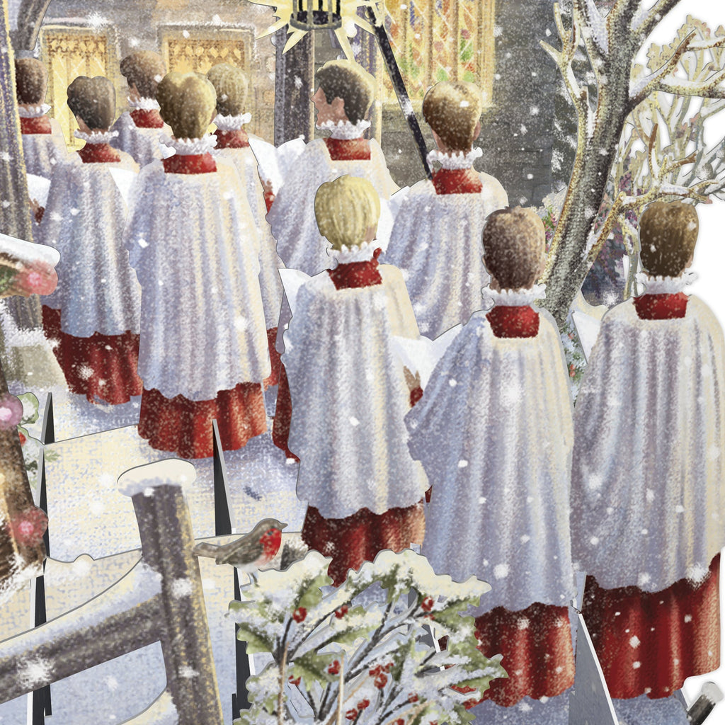 Christmas Choir 3D Christmas card - Daisy Park