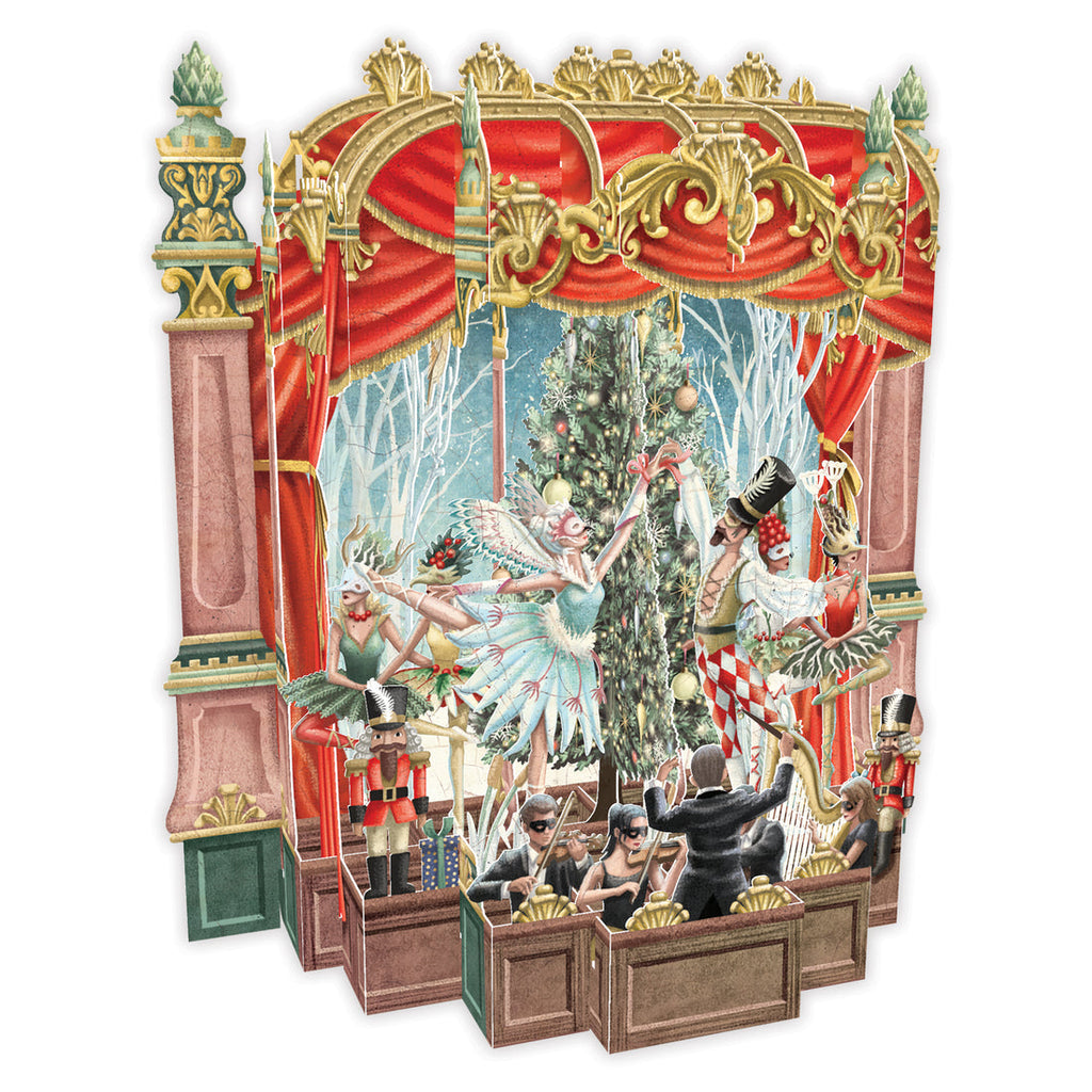 Christmas Ballet 3D Pop up Christmas card - Daisy Park