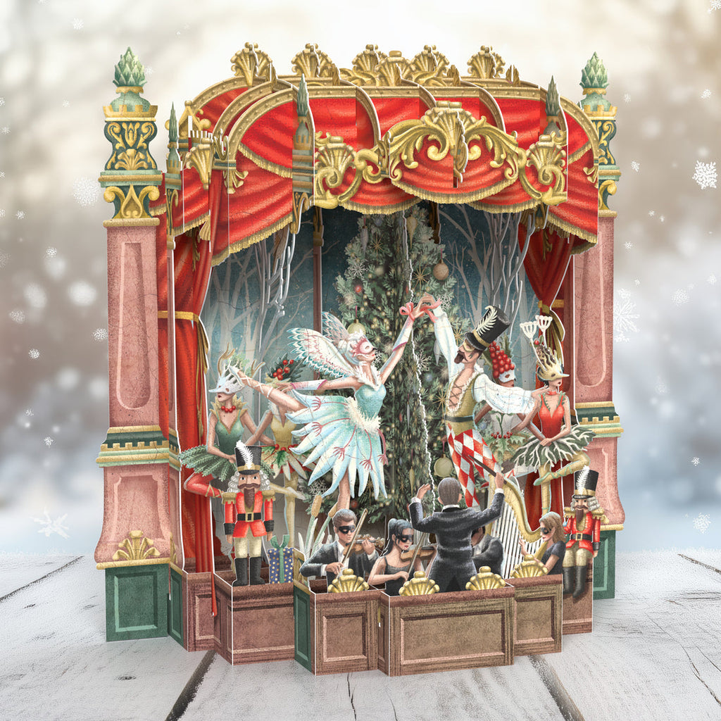 Christmas Ballet 3D Pop up Christmas card - Daisy Park