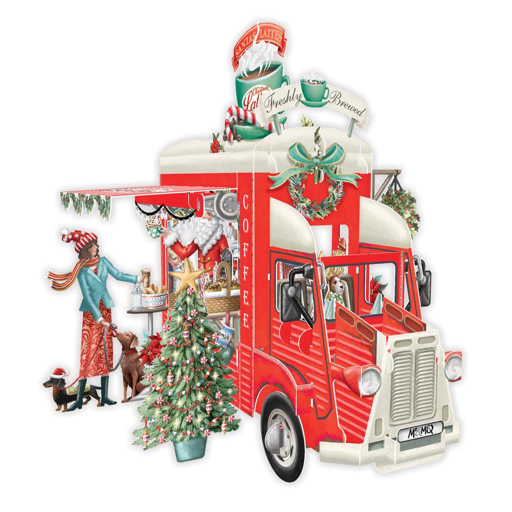 Christmas Coffee 3D Pop up Christmas card - Daisy Park