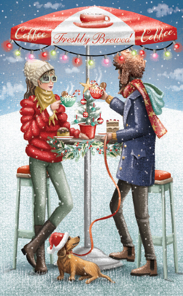 Christmas Coffee 3D Pop up Christmas card - Daisy Park