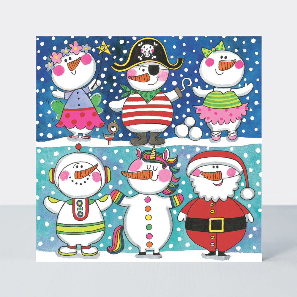 Snowmen dressing up Jigsaw card - Daisy Park